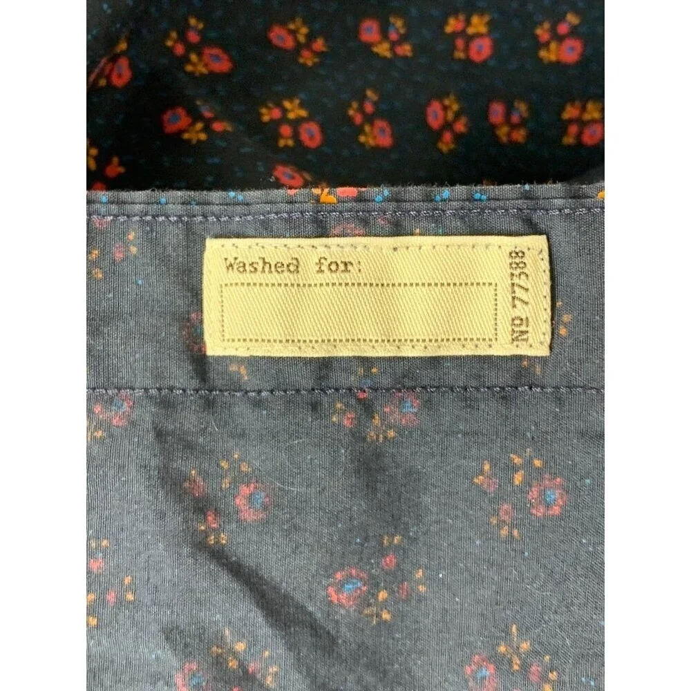 J. Crew Men's Stretch Secret Wash Floral Slim‎ Fit Button Up Shirt Size M